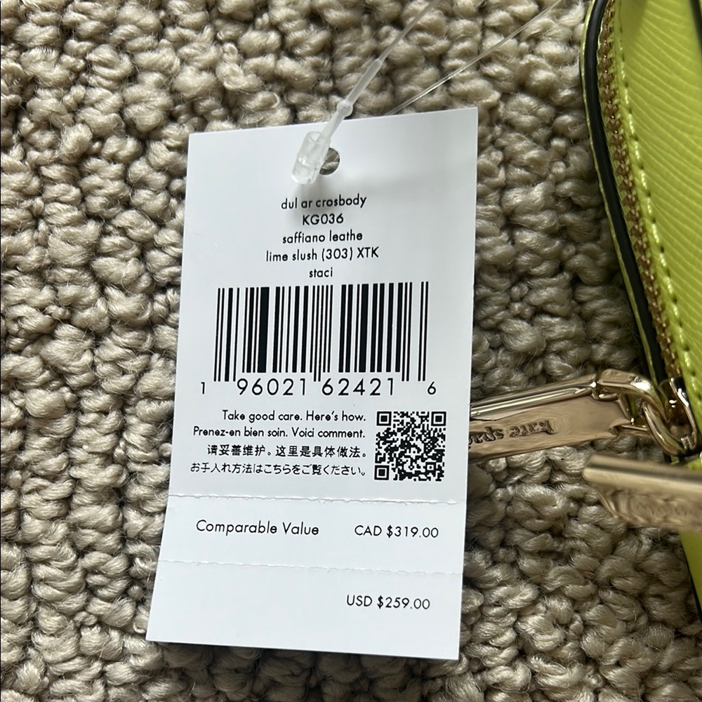 Brand New Kate Spade Lime Slush Green Crossbody Bag - Picture 3 of 4